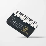 کارت ویزیت سلفون براق طرح موج