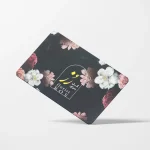 کارت ویزیت سلفون مات مخملی دورگرد