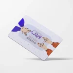 کارت ویزیت پی وی سی ۵۰۰ میکرون با روکش براق