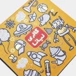کارت ویزیت کتان لمینت امباس طلاکوب مربع - تصویر 2