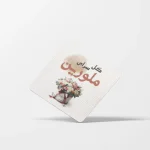 کارت ویزیت کتان لمینت امباس مربع