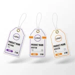 کارت آویز ساده 300 گرم سلفون مات